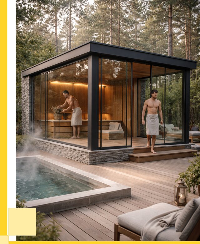 Стеклянные бани и двери в Новоуральске от 459360 р. | ЭриданНву