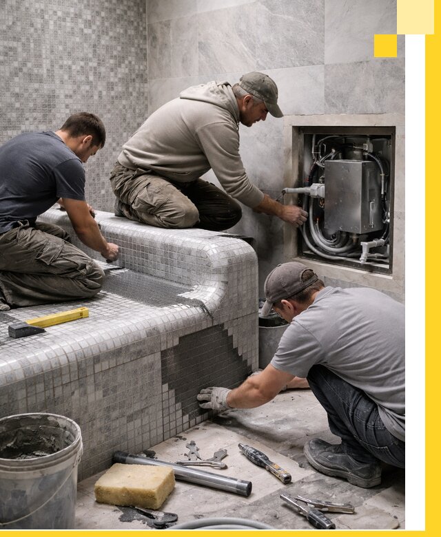 Проекты хамамов под ключ в Новоуральске и дизайн и строительство