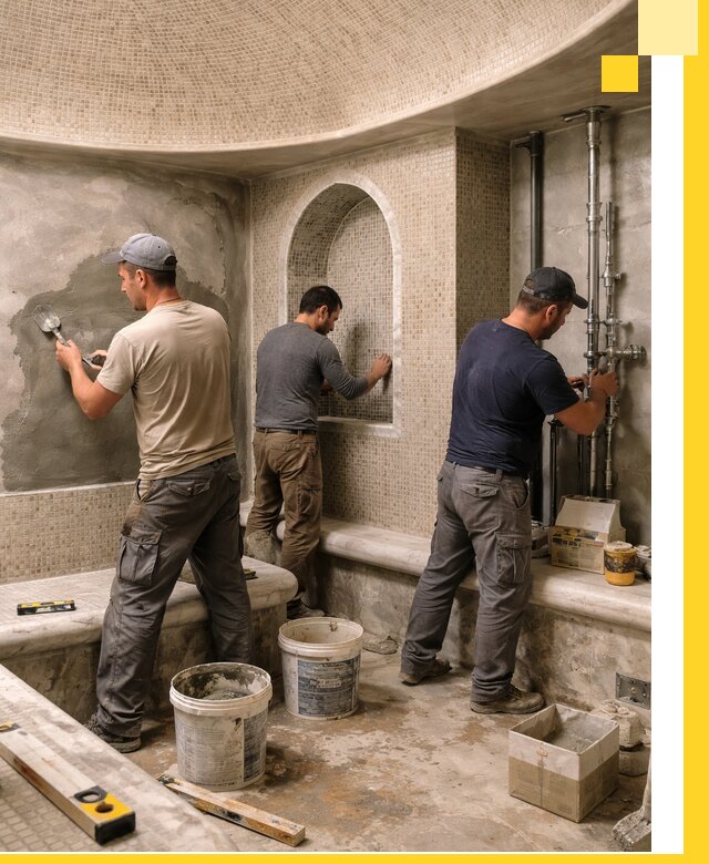 Профессиональный монтаж хамамов под ключ в Новоуральске с гарантией