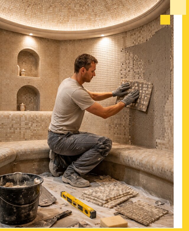 Устройство и монтаж домашнего хамама под ключ в Новоуральске