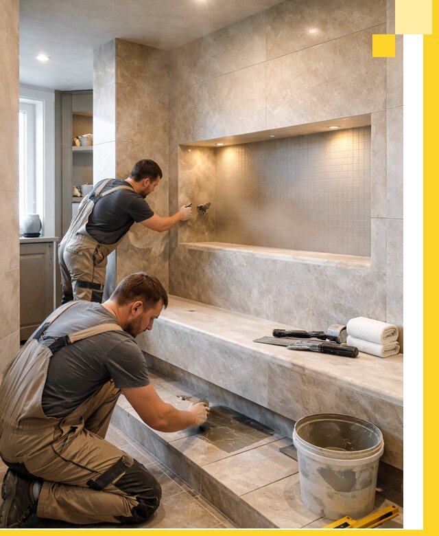 Профессиональное строительство хамама в квартире в Новоуральске