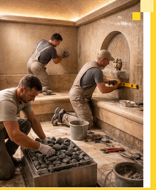 Проектирование и строительство хамама и сауны в Новоуральске