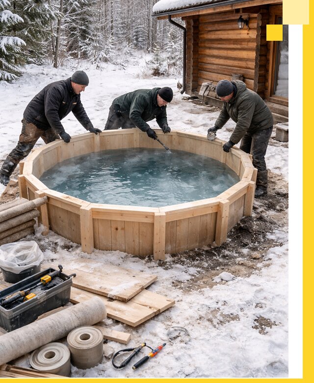 Изготовление и установка ледяных купелей под ключ в Новоуральске