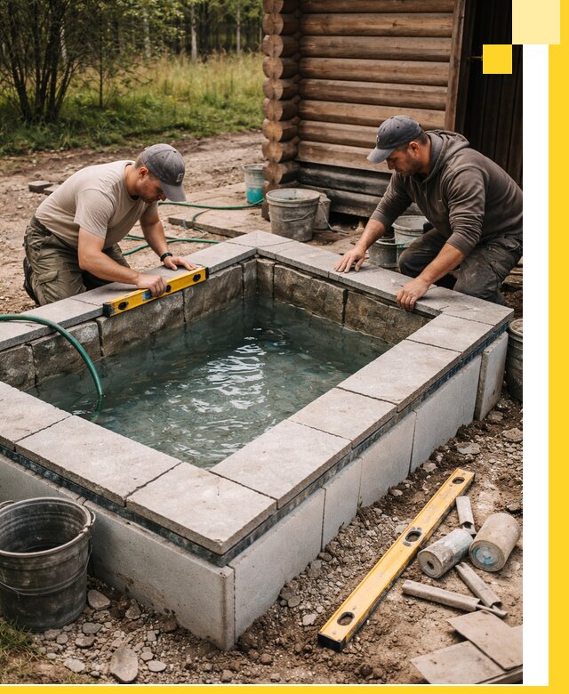 Изготовление и установка холодных купелей под ключ в Новоуральске