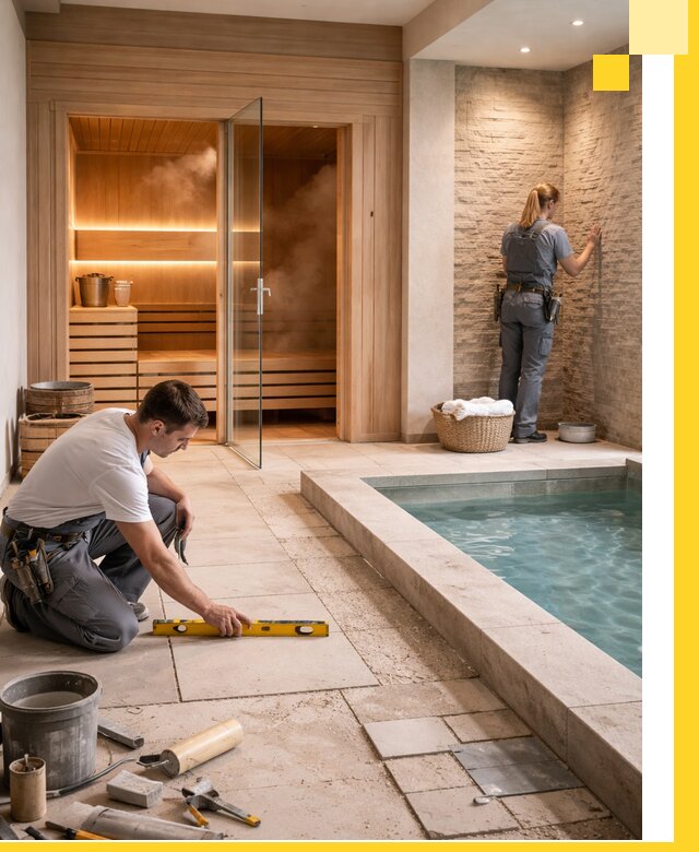 Комплексный дизайн и отделка интерьеров SPA под ключ в Новоуральске